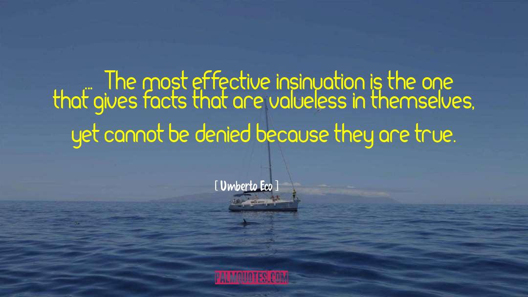 Insinuation quotes by Umberto Eco