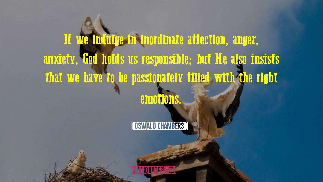 Insists quotes by Oswald Chambers