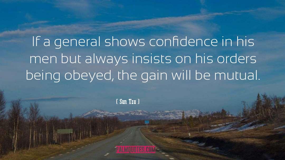 Insists quotes by Sun Tzu
