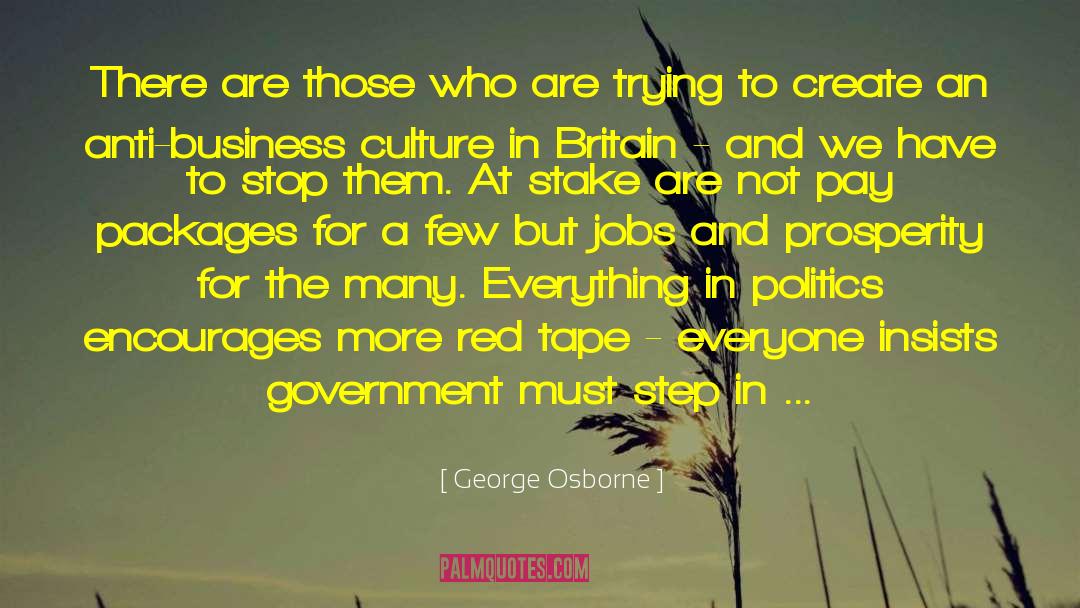 Insists quotes by George Osborne