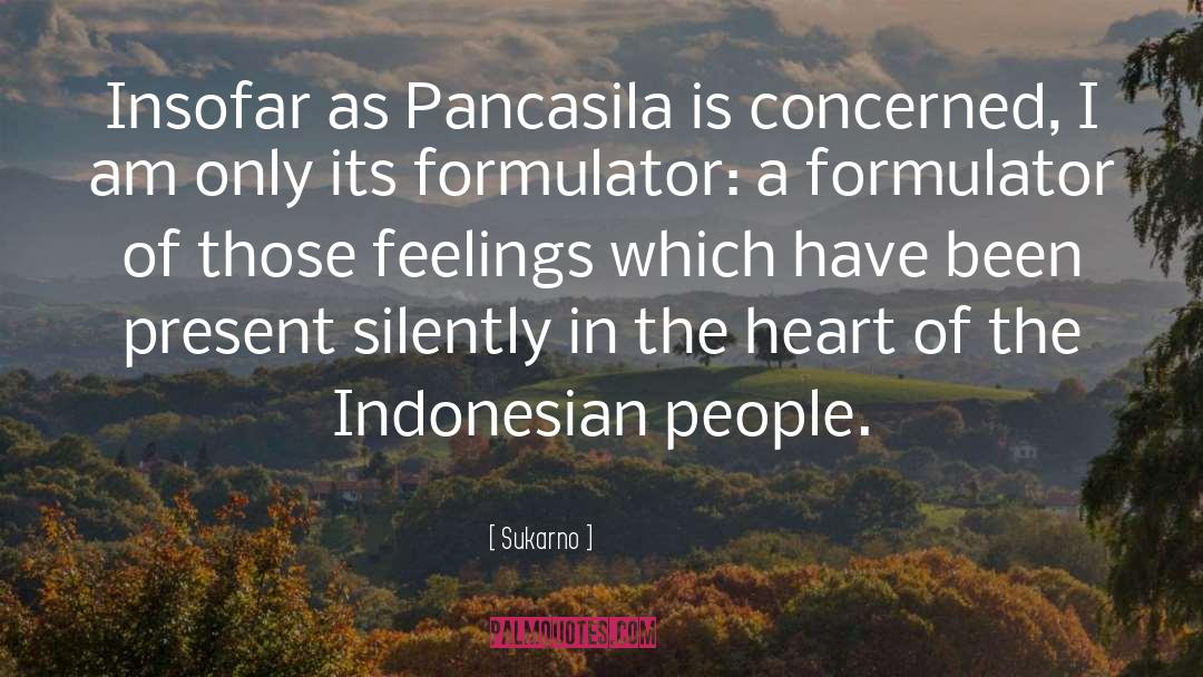 Insofar quotes by Sukarno