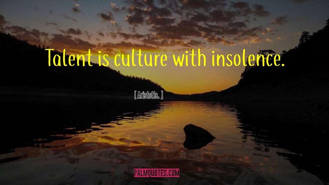 Insolence quotes by Aristotle.