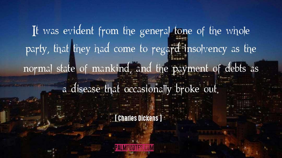 Insolvency quotes by Charles Dickens