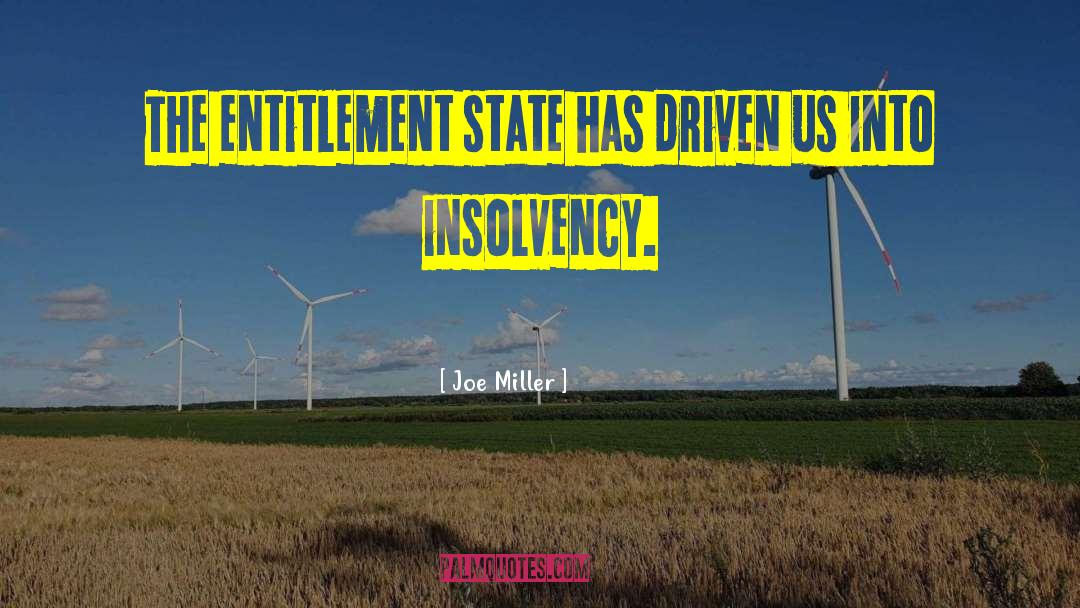 Insolvency quotes by Joe Miller