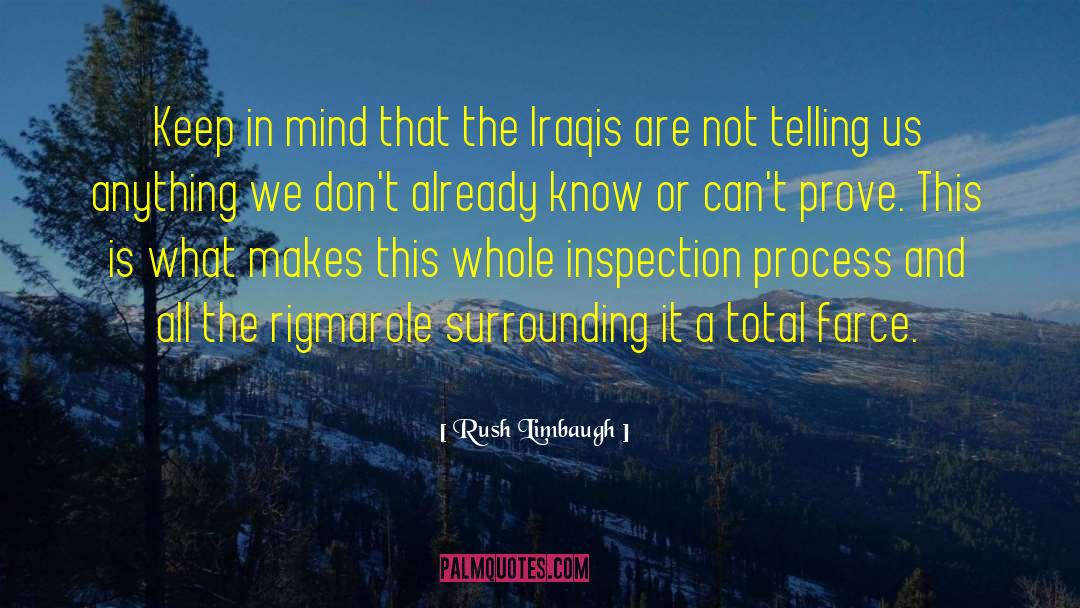 Inspection quotes by Rush Limbaugh