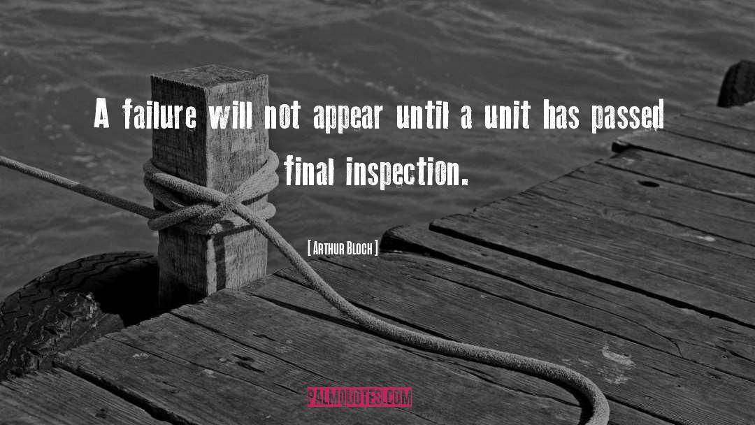 Inspection quotes by Arthur Bloch