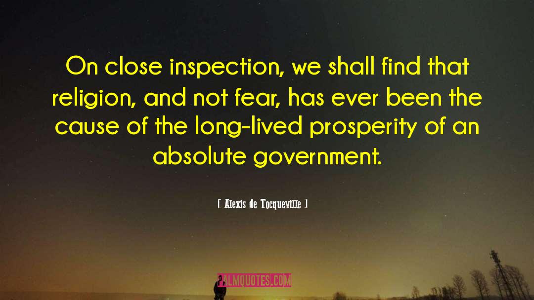 Inspection quotes by Alexis De Tocqueville