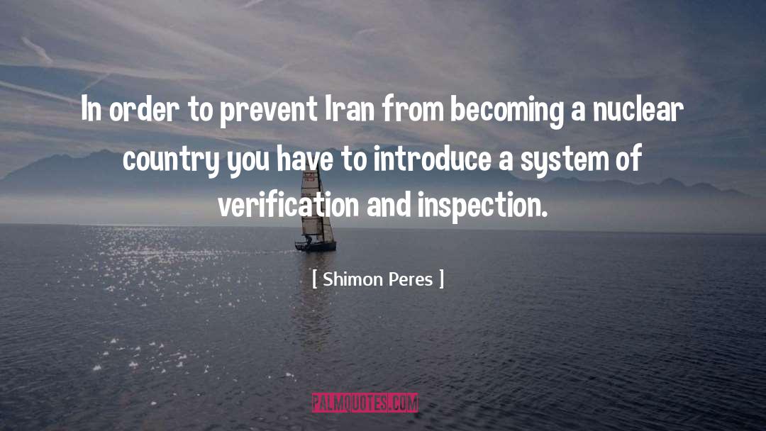 Inspection quotes by Shimon Peres