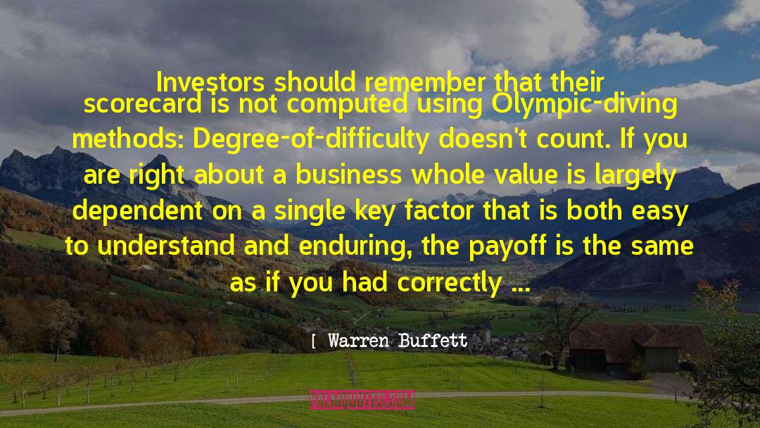 Inspector Goole Key quotes by Warren Buffett