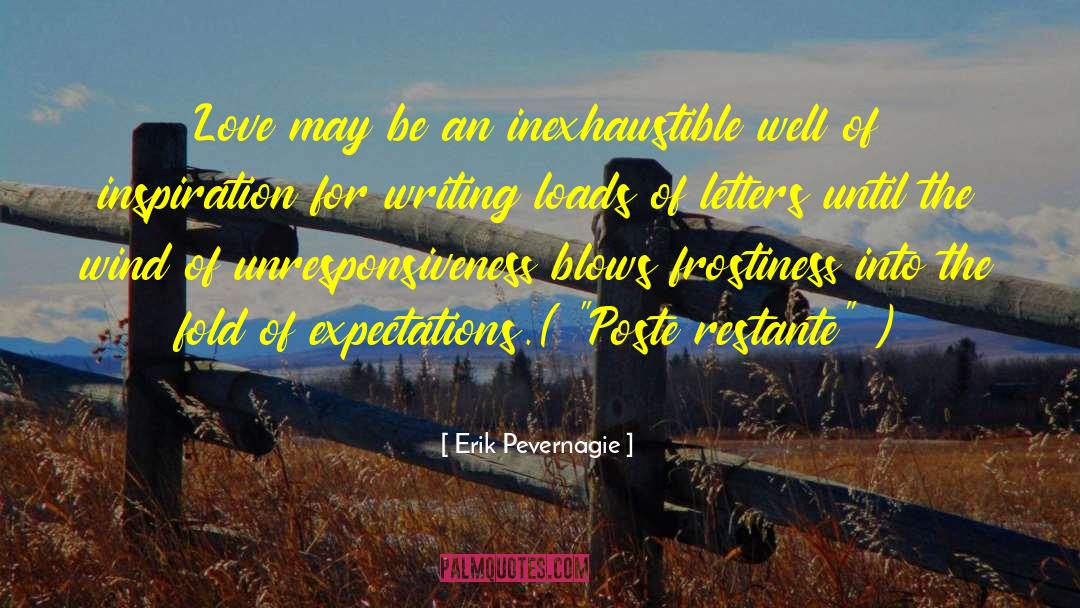 Inspiration For Writing quotes by Erik Pevernagie