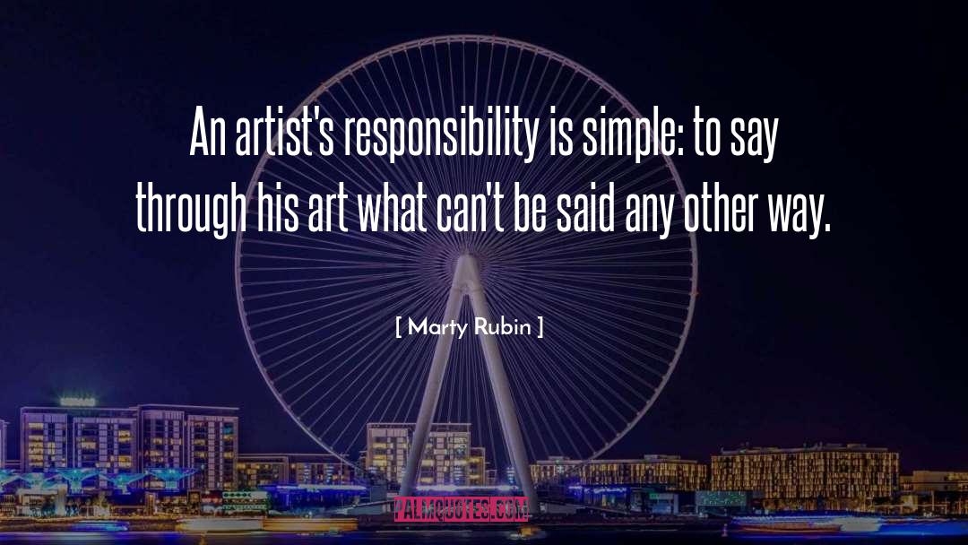 Inspiration Through Art quotes by Marty Rubin