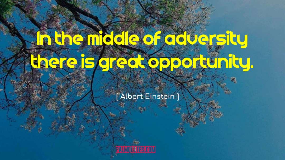 Inspirational Adversity quotes by Albert Einstein