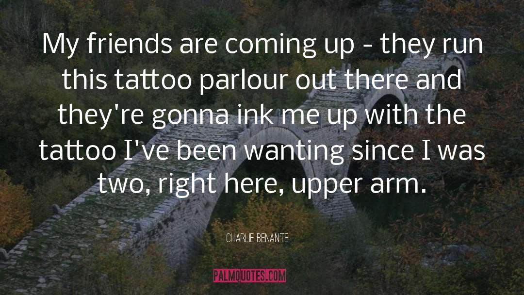 Inspirational Arm Tattoo quotes by Charlie Benante