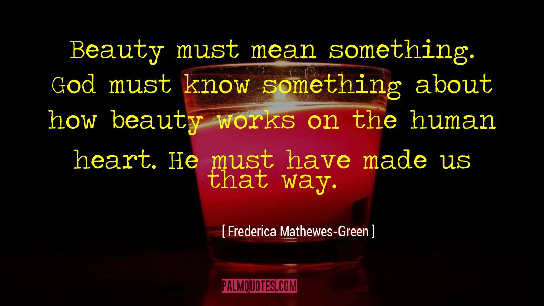 Inspirational Beauty quotes by Frederica Mathewes-Green