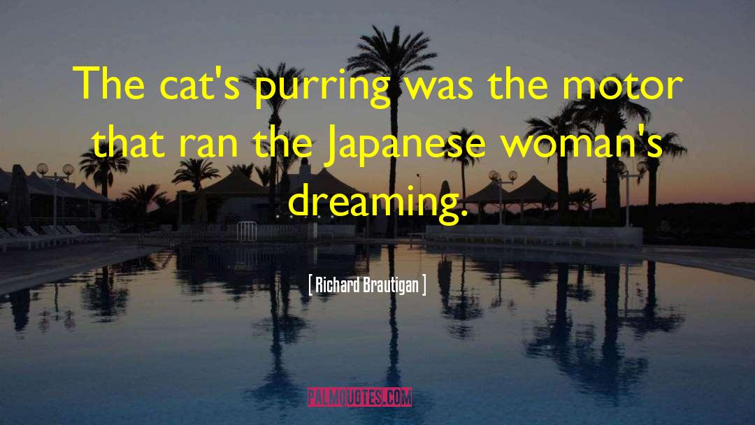 Inspirational Cat quotes by Richard Brautigan
