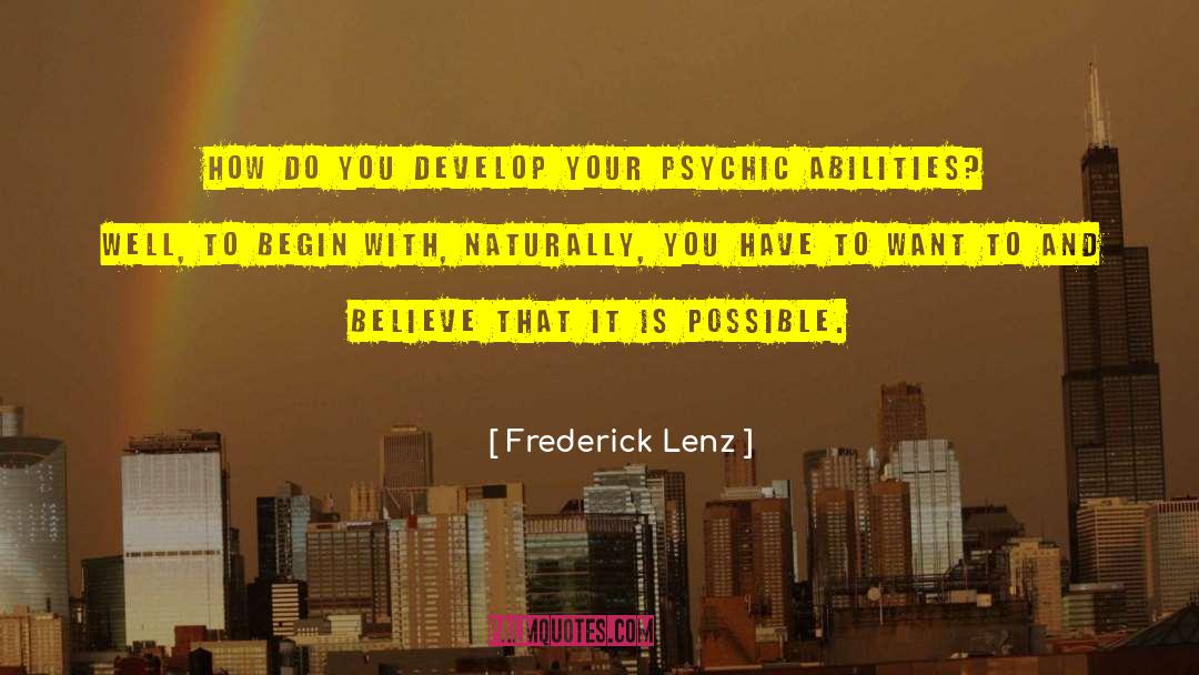 Inspirational Coach quotes by Frederick Lenz