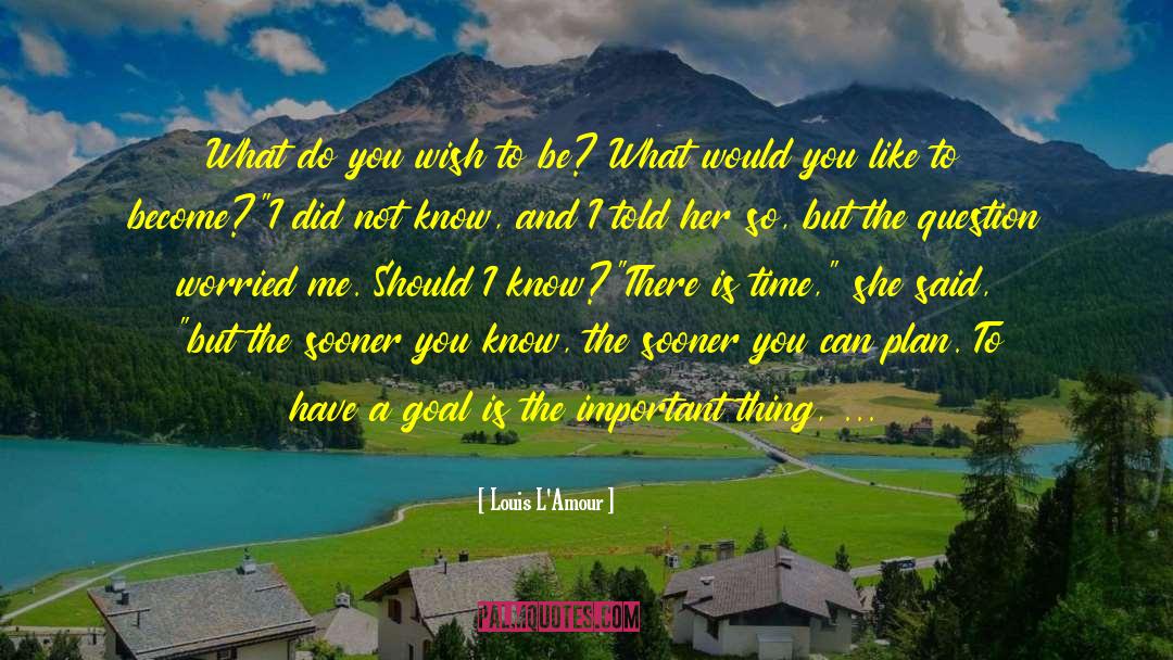 Inspirational Goal Setting quotes by Louis L'Amour