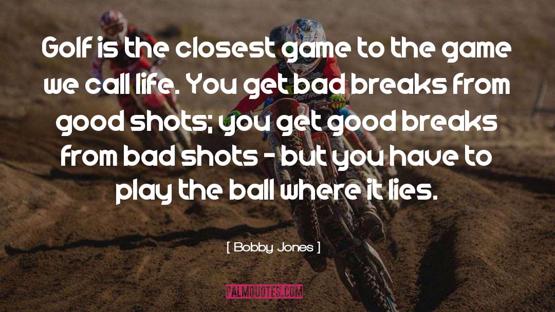 Inspirational Golf quotes by Bobby Jones