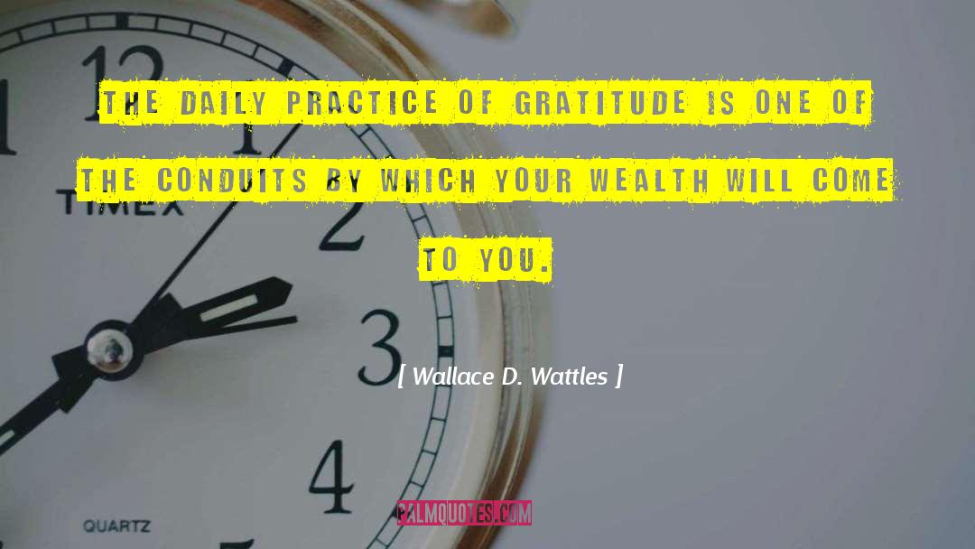 Inspirational Gratitude quotes by Wallace D. Wattles