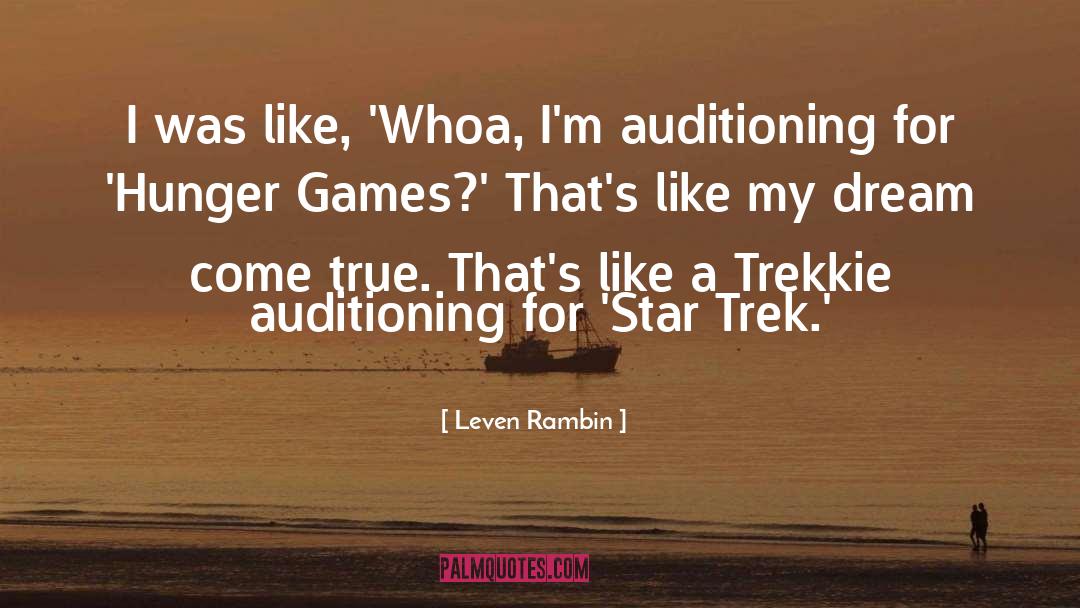 Inspirational Hunger Games quotes by Leven Rambin