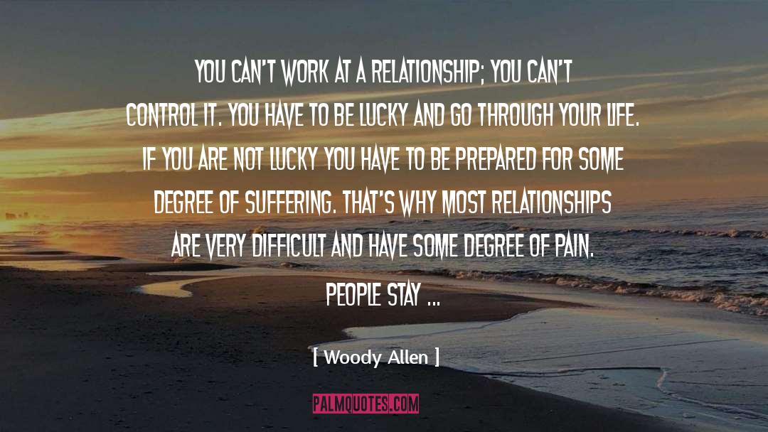 Inspirational Life Relationships quotes by Woody Allen