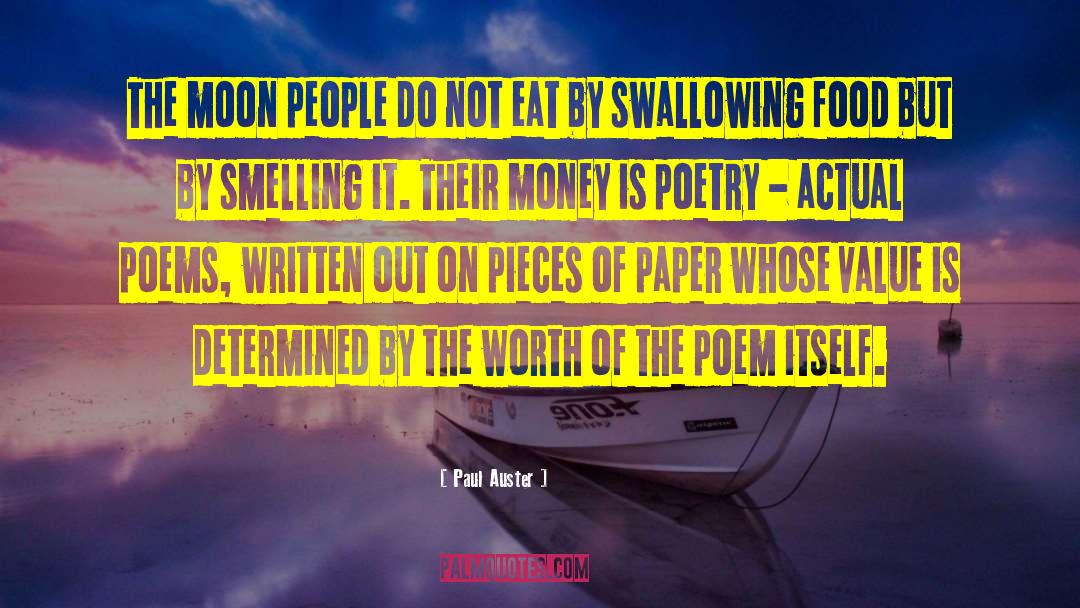 Inspirational Money quotes by Paul Auster