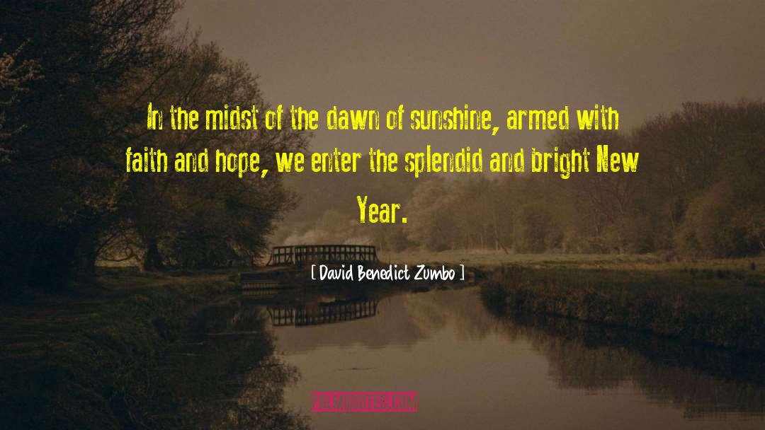 Inspirational New Year quotes by David Benedict Zumbo