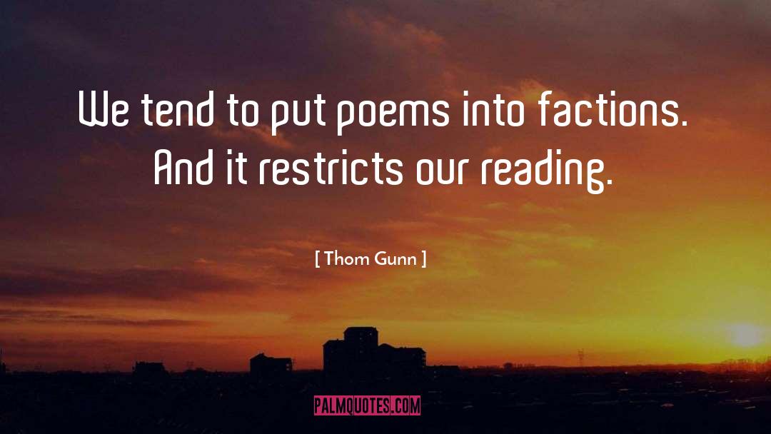 Inspirational Poems Stories And quotes by Thom Gunn