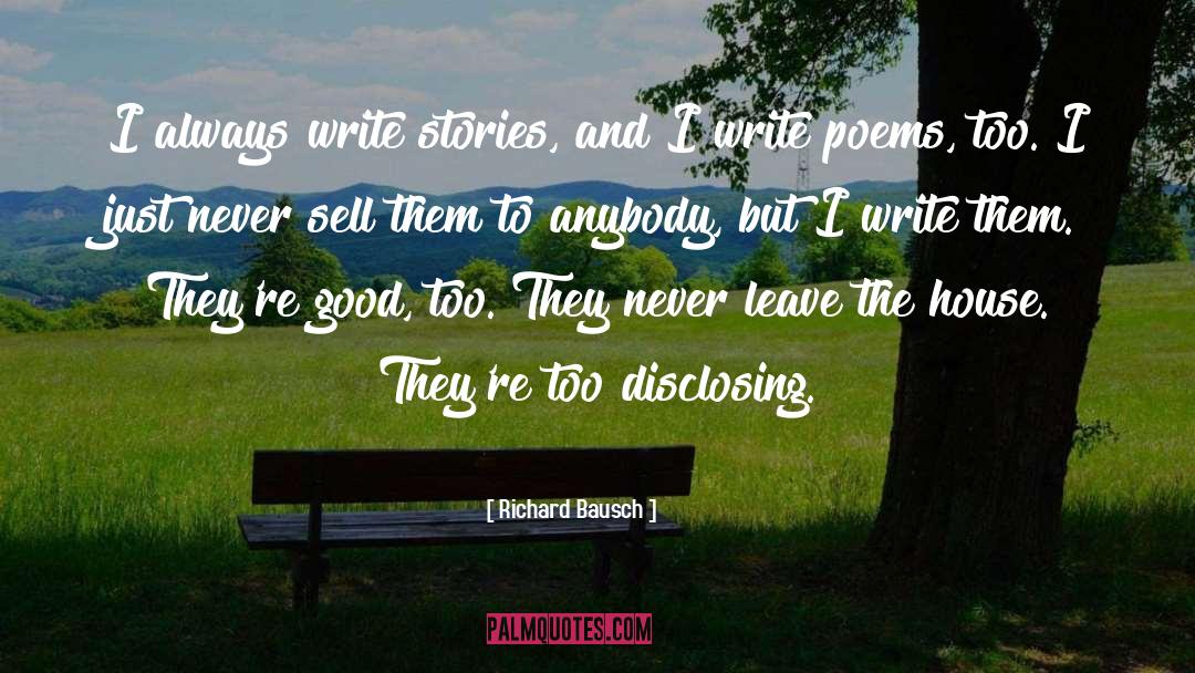 Inspirational Poems Stories And quotes by Richard Bausch