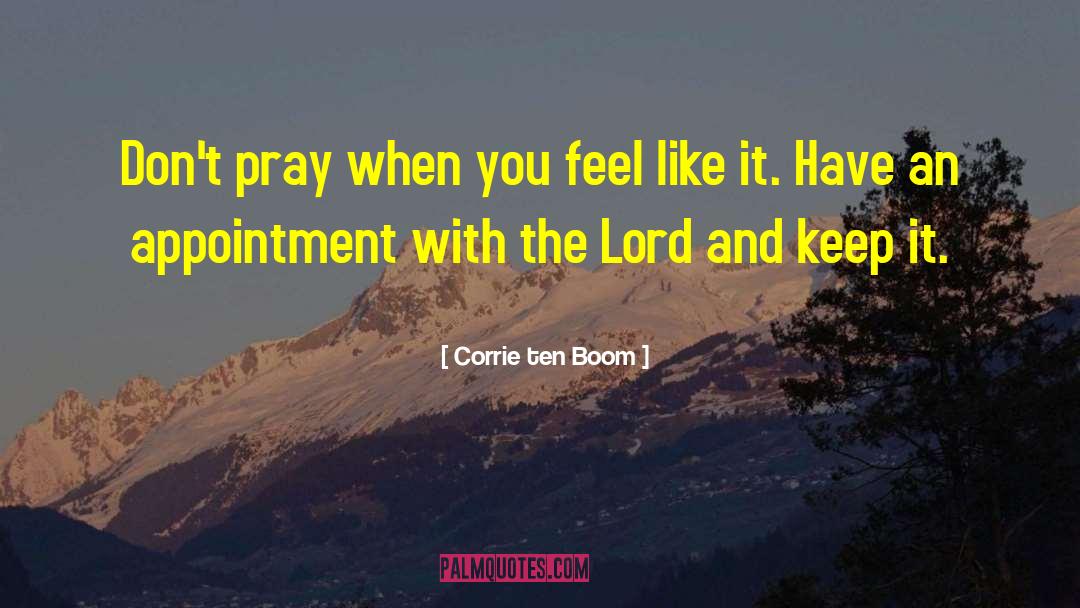 Inspirational Prayer quotes by Corrie Ten Boom