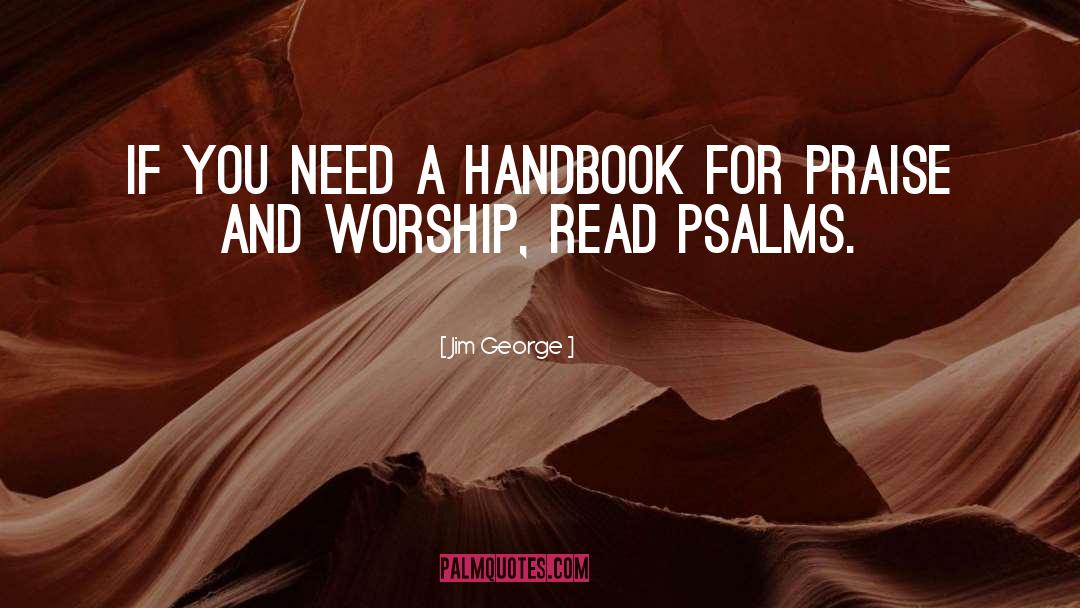 Inspirational Psalms Bible quotes by Jim George