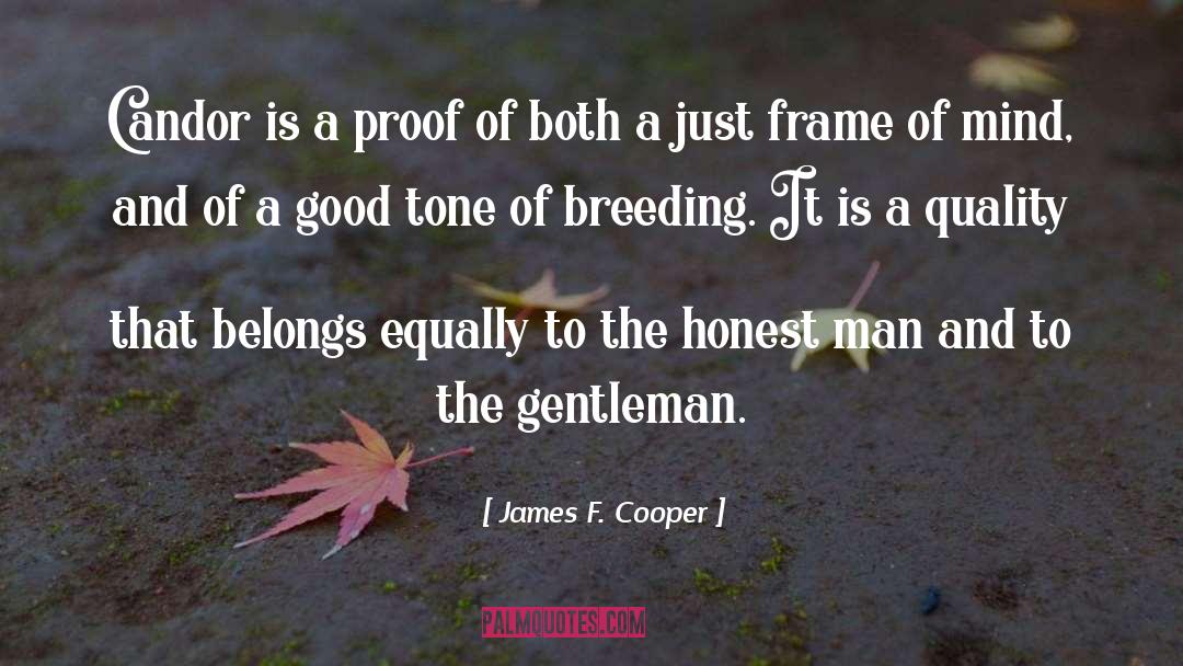 Inspirational Quality quotes by James F. Cooper