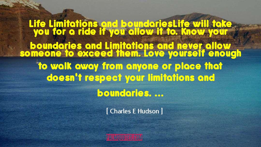 Inspirational Quites quotes by Charles E Hudson