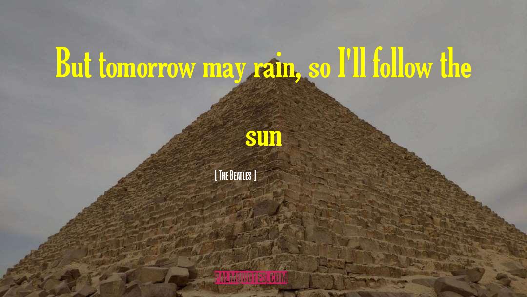 Inspirational Rain quotes by The Beatles