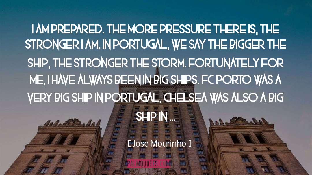 Inspirational Ship Storms quotes by Jose Mourinho