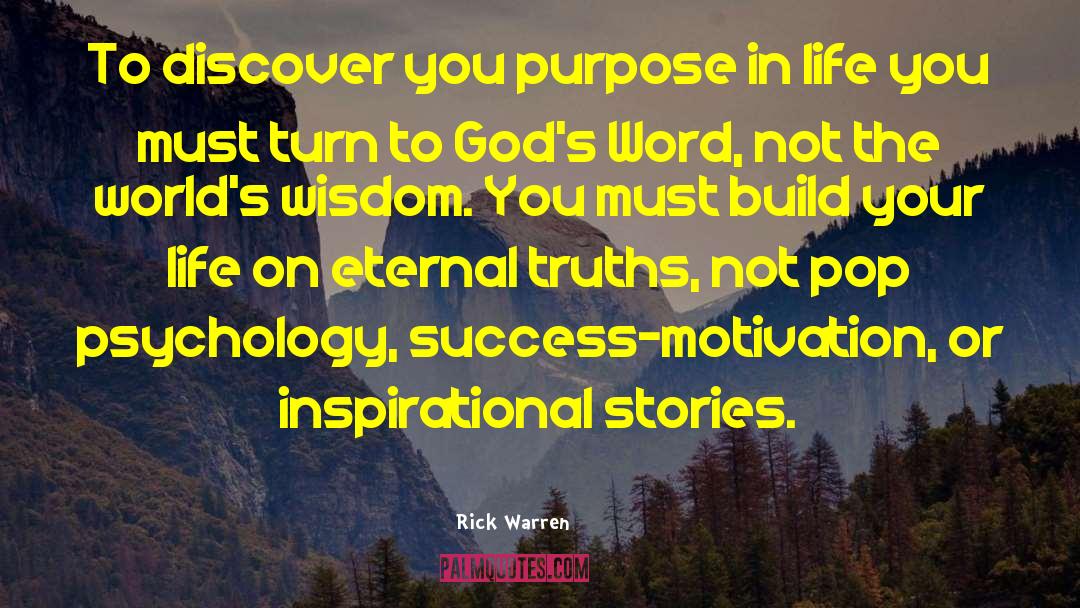 Inspirational Stories quotes by Rick Warren