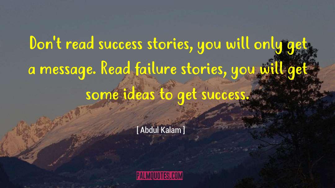 Inspirational Success Failure quotes by Abdul Kalam