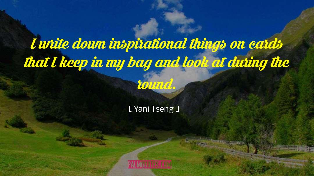 Inspirational Things quotes by Yani Tseng