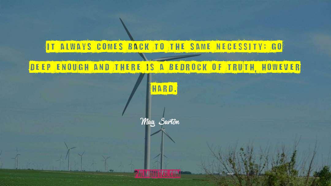 Inspirational Truth quotes by May Sarton