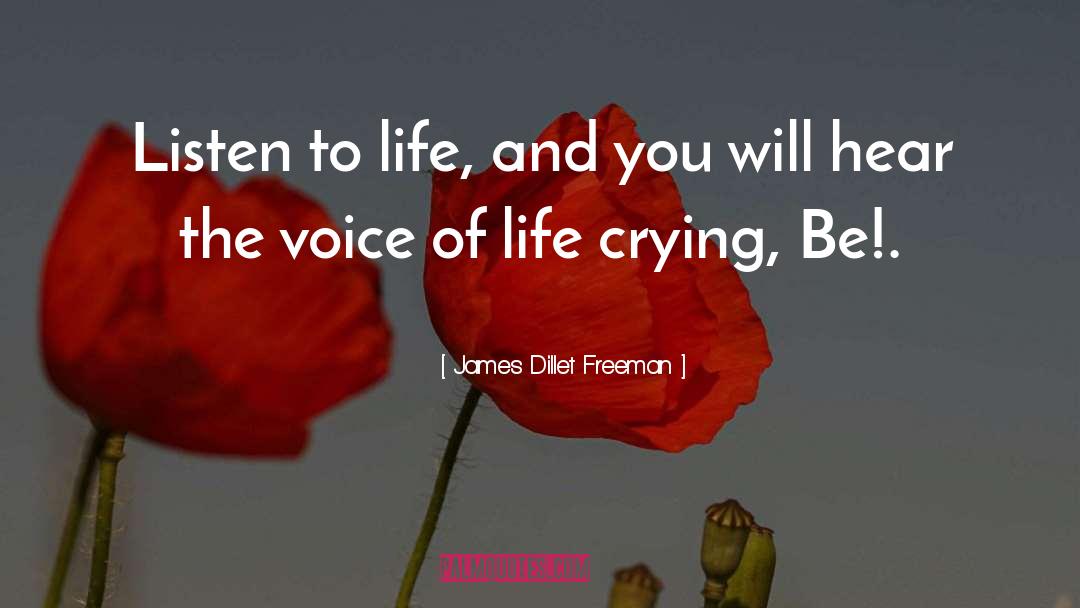 Inspirational Voice quotes by James Dillet Freeman