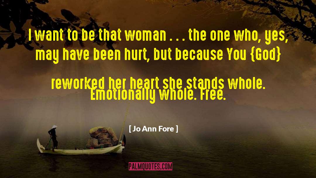 Inspirational Women quotes by Jo Ann Fore