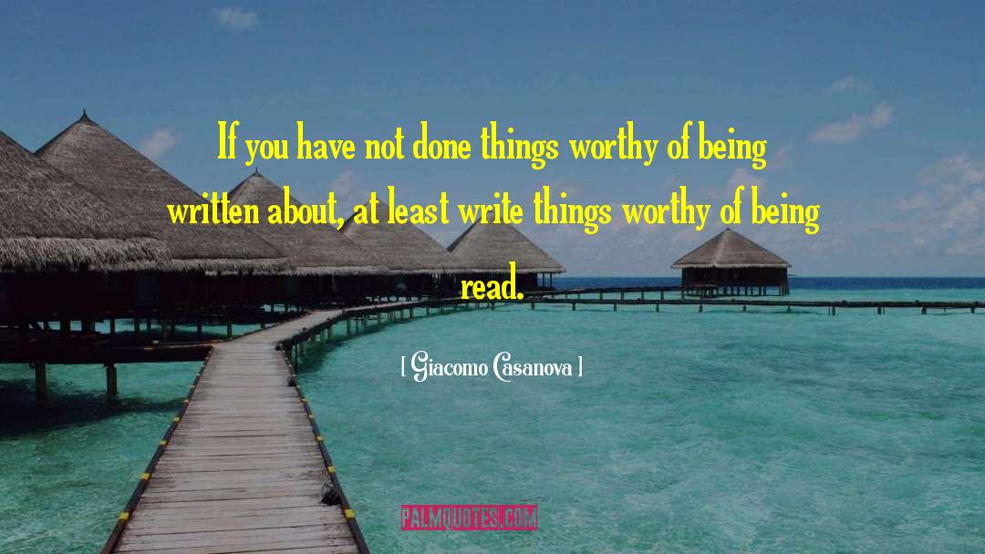 Inspirational Writing quotes by Giacomo Casanova