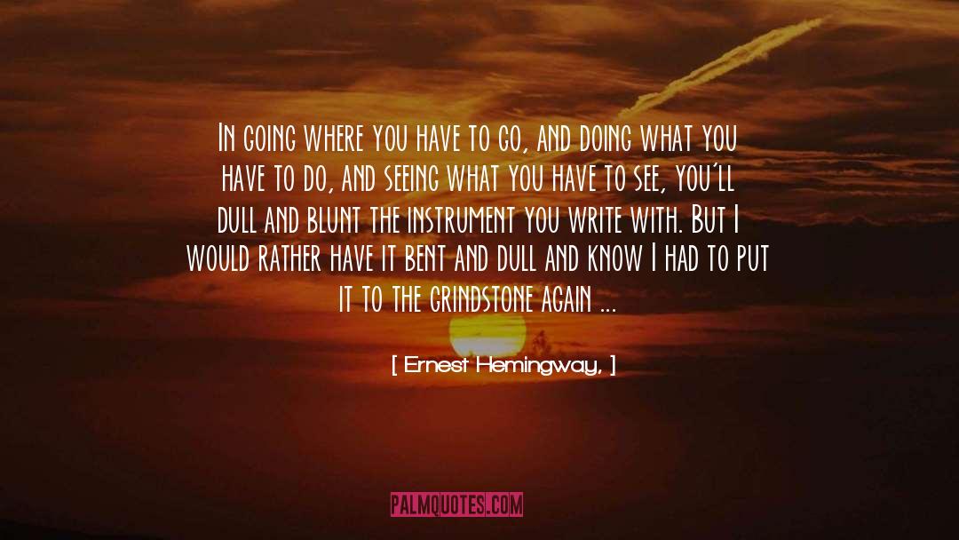 Inspirational Writing quotes by Ernest Hemingway,