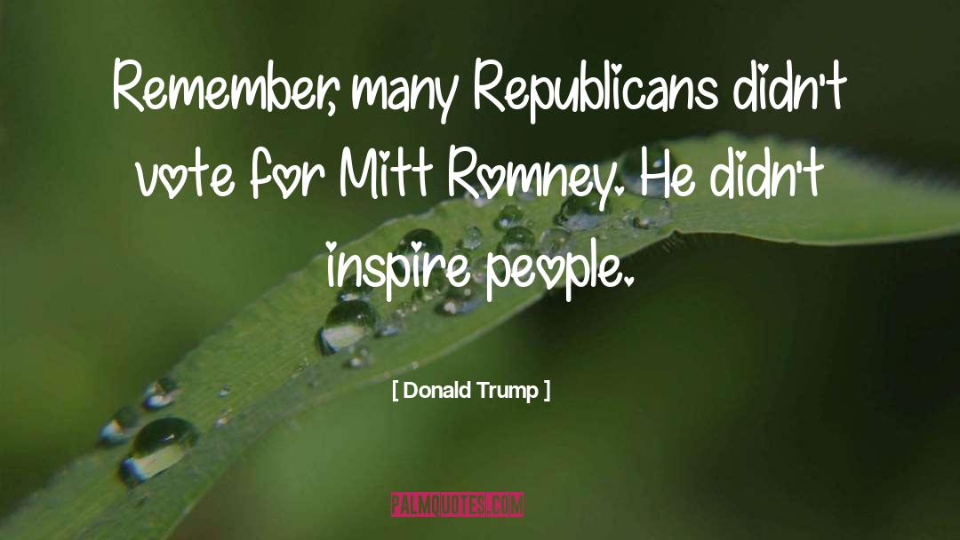 Inspire People quotes by Donald Trump