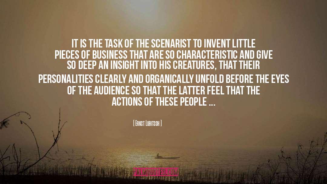 Inspiring Actions quotes by Ernst Lubitsch