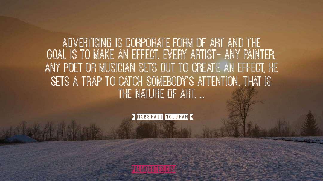 Inspiring Artist quotes by Marshall McLuhan