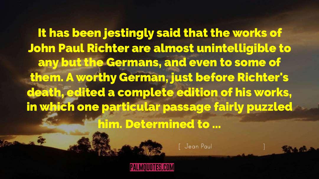 Inspiring Authors quotes by Jean Paul