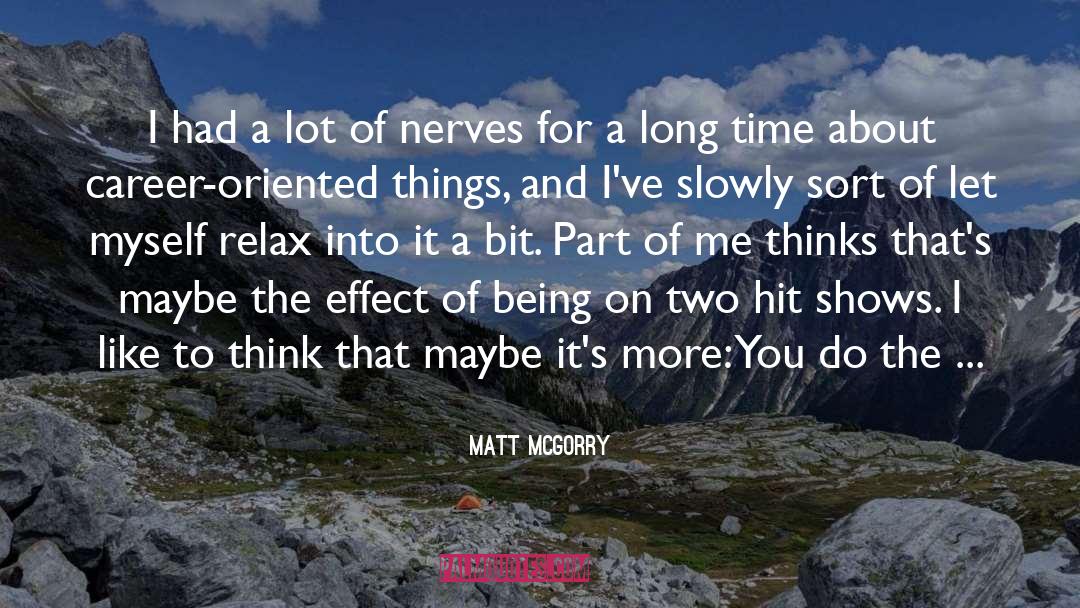Inspiring Career quotes by Matt McGorry