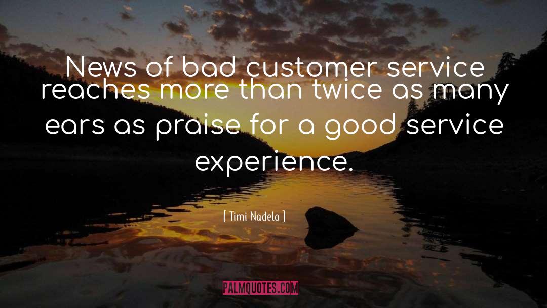 Inspiring Customer Service Motivational quotes by Timi Nadela