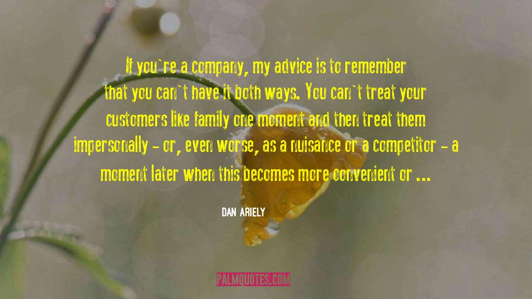 Inspiring Customer Service quotes by Dan Ariely
